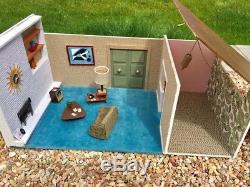 Handcrafted 1950s Dollhouse Midcentury Miniature