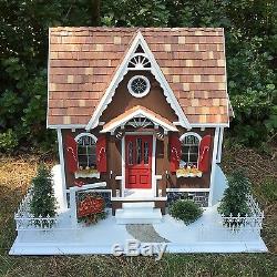 Handcrafted Wooden Santa's North Pole Christmas Dollhouse #19920