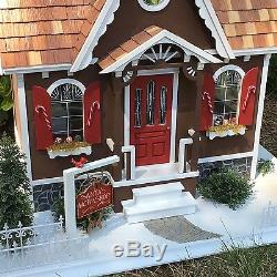 Handcrafted Wooden Santa's North Pole Christmas Dollhouse #19920