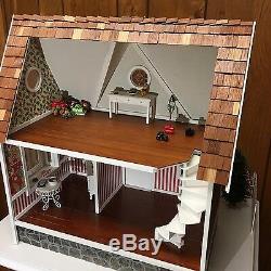 Handcrafted Wooden Santa's North Pole Christmas Dollhouse #19920