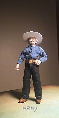 Handcrafted miniature 112 OOAK doll cowboy farmer f/dollhouse. ALMA Artistry