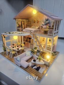 Handmade Dollhouse Miniature with lights