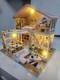 Handmade Dollhouse Miniature With Lights