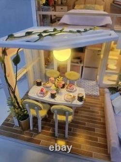 Handmade Dollhouse Miniature with lights