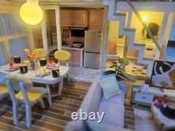 Handmade Dollhouse Miniature with lights