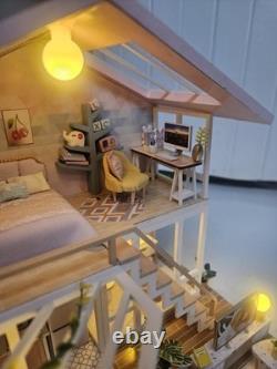 Handmade Dollhouse Miniature with lights
