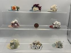 Handmade Dolls House 112 Scale Miniature Floral Hats Artisan Collection
