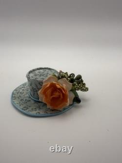 Handmade Dolls House 112 Scale Miniature Floral Hats Artisan Collection