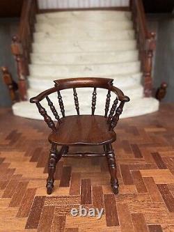 Handmade artisan dollshouse miniature 1/12 th Windsor chair by'David Booth