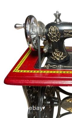 Heidi Ott 112 Dolls House Miniature Singer Style Treadle Sewing Machine Vintage