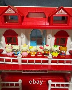 Hello Kitty Sanrio Doll House Family Miniature figure Retro Red Used from japan