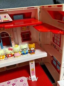 Hello Kitty Sanrio Doll House Family Miniature figure Retro Red Used from japan