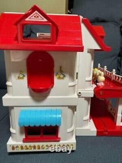 Hello Kitty Sanrio Doll House Family Miniature figure Retro Red Used from japan