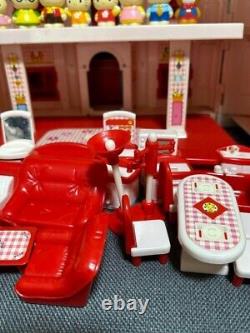 Hello Kitty Sanrio Doll House Family Miniature figure Retro Red Used from japan