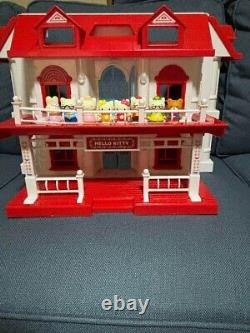 Hello Kitty Sanrio Doll House Family Miniature figure Retro Red Used from japan