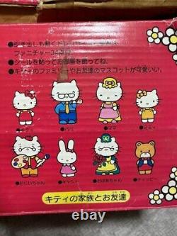 Hello Kitty Sanrio Doll House Family Miniature figure Retro Red Used from japan