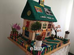 Homemade Mansion House Miniature/School Project