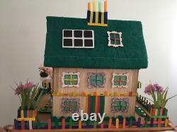 Homemade Mansion House Miniature/School Project