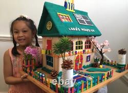 Homemade Mansion House Miniature/School Project