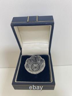 Htf Jim Irish Crystalina Real Hand Cut Crystal Bowl Dolls House Miniature