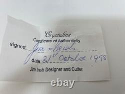 Htf Jim Irish Crystalina Real Hand Cut Crystal Bowl Dolls House Miniature