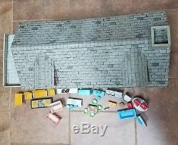 Huge 33 Marx Tin Litho Mansion Dollhouse Marxie Mansion VHTF with Furniture lot