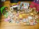Huge Calico Critters Lot Red Roof House Furniture Accessories Treehouse Ballet