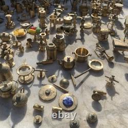 Huge Job Lot Collection of Vintage Miniature Brass Ornaments Dolls House