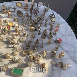 Huge Job Lot Collection of Vintage Miniature Brass Ornaments Dolls House