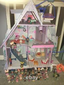 Huge LOL Dolls Bundle House, Chalet, Dolls, Lil Sisters, Pets, Car Etc