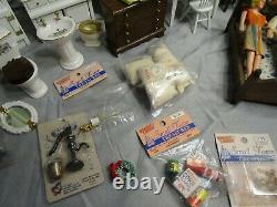 Huge Lot 50+ Miniature Doll House Accessories