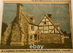 Includes contents Vintage Tudor dolls house cottage by Homes for Gnomes 1983
