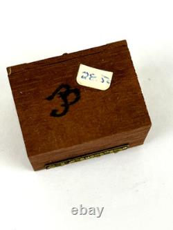 JB Signed Jewellery Box with Drawer Victorian Doll House Artisan 1/12 Miniature