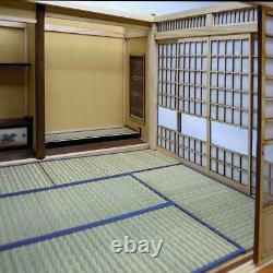 Japanese style Room SET of 3 Doll House Handmade Miniature Kit Wooden 1/12