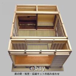 Japanese style Room SET of 3 Doll House Handmade Miniature Kit Wooden 1/12 NEW