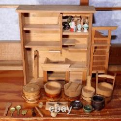 Japanese wooden Miniature furniture ornament Doll house WO312