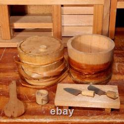 Japanese wooden Miniature furniture ornament Doll house WO312