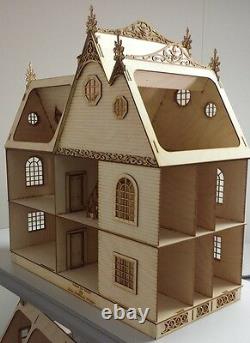 Jasmine Gothic Victorian Dollhouse Half inch scale Kit