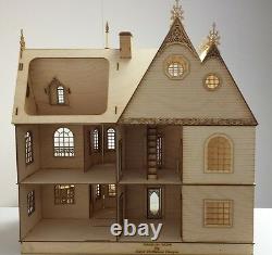 Jasmine Gothic Victorian Dollhouse Half inch scale Kit