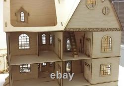 Jasmine Gothic Victorian Dollhouse Half inch scale Kit