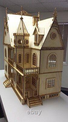 Jasmine Gothic Victorian Dollhouse Half inch scale Kit