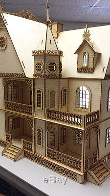 Jasmine Gothic Victorian Dollhouse Half inch scale Kit