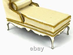 Joan Ince Chaise Lounge & Bolster Doll House Artisan 1/12 Miniature IGMA