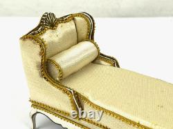 Joan Ince Chaise Lounge & Bolster Doll House Artisan 1/12 Miniature IGMA