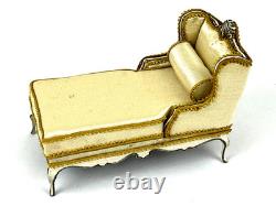 Joan Ince Chaise Lounge & Bolster Doll House Artisan 1/12 Miniature IGMA