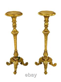 John Hodgson Pair of Gilt Torcheres Doll House Artisan 1/12 Miniature IGMA