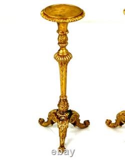 John Hodgson Pair of Gilt Torcheres Doll House Artisan 1/12 Miniature IGMA