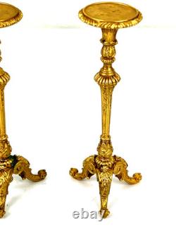 John Hodgson Pair of Gilt Torcheres Doll House Artisan 1/12 Miniature IGMA