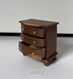 Johnny Blenkibsopp Yew Chest Of Drawers Miniature Dollshouse Wood