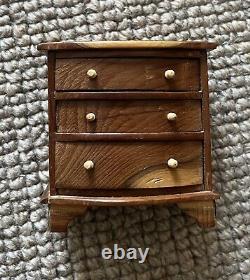 Johnny Blenkibsopp Yew Chest Of Drawers Miniature Dollshouse Wood